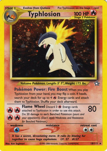 Typhlosion 018 — Neo Genesis (Italian Pokémon TCG card)