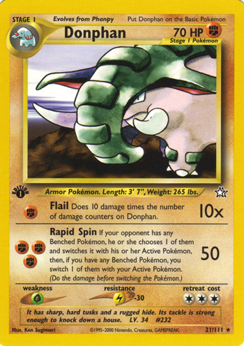 Donphan 021 — Neo Genesis (Italian Pokémon TCG card)