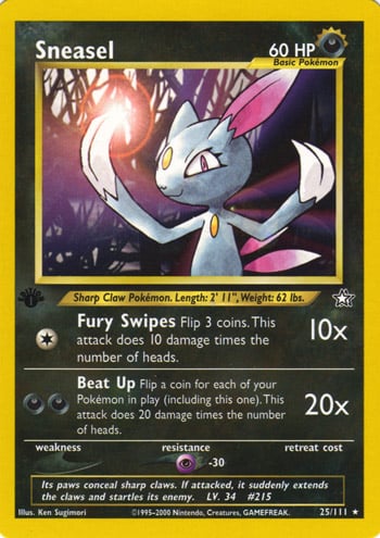 Sneasel 025 — Neo Genesis (Italian Pokémon TCG card)
