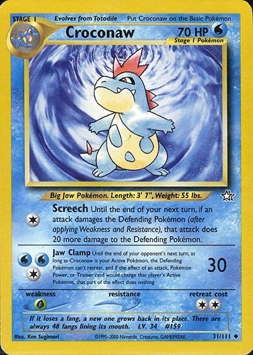 Croconaw 031 — Neo Genesis (Italian Pokémon TCG card)