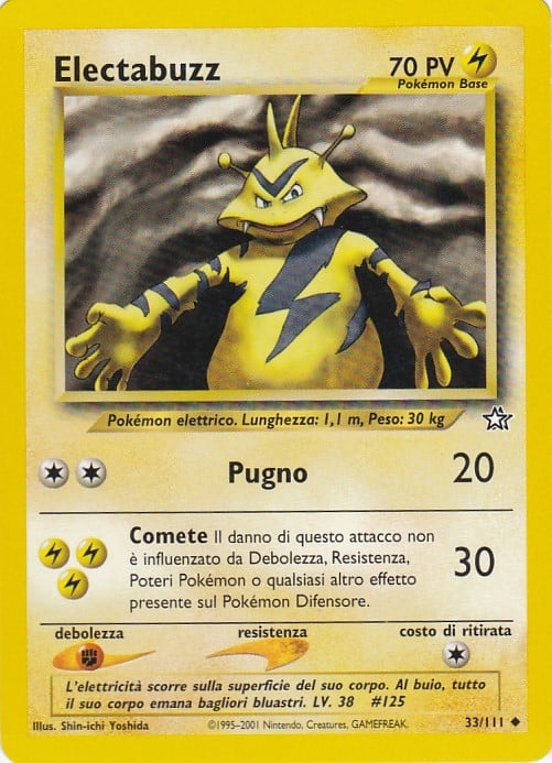 Electabuzz 033 — Neo Genesis (Italian Pokémon TCG card)