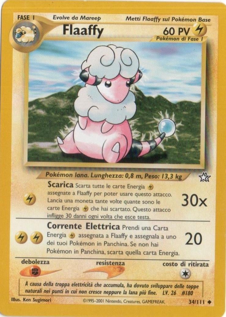 Flaaffy 034 — Neo Genesis (Italian Pokémon TCG card)