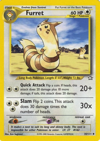 Furret 035 — Neo Genesis (Italian Pokémon TCG card)