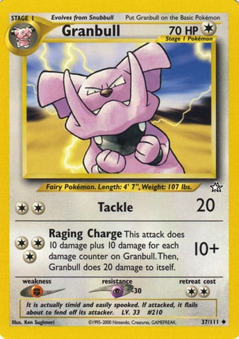 Granbull 037 — Neo Genesis (Italian Pokémon TCG card)