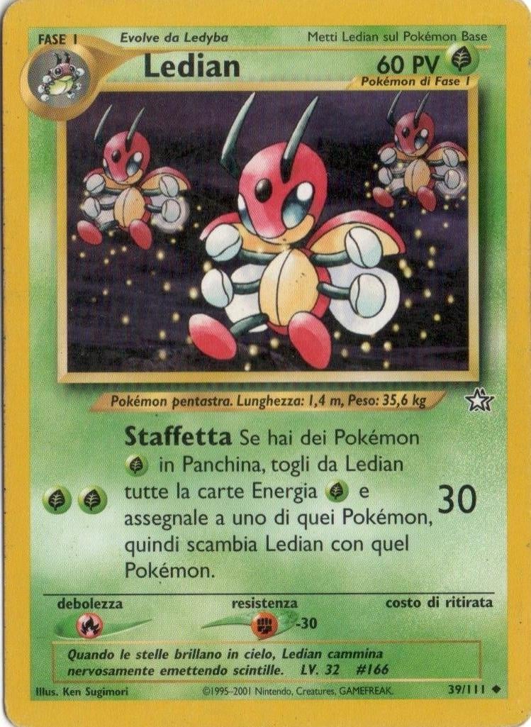 Ledian 039 — Neo Genesis (Italian Pokémon TCG card)