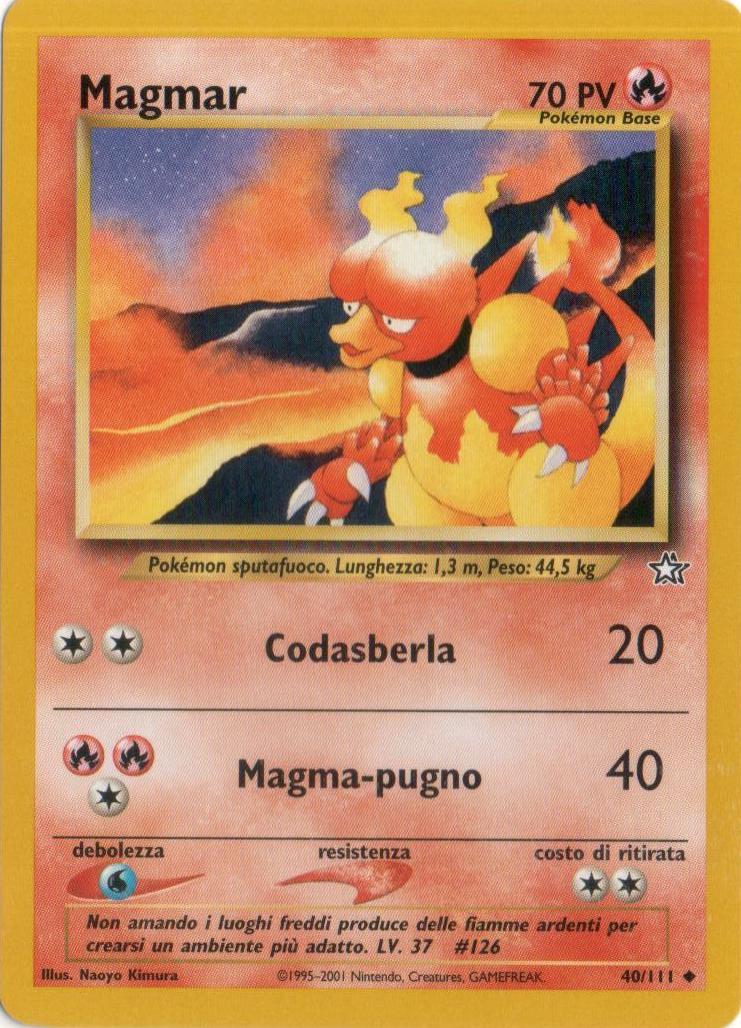 Magmar 040 — Neo Genesis (Italian Pokémon TCG card)