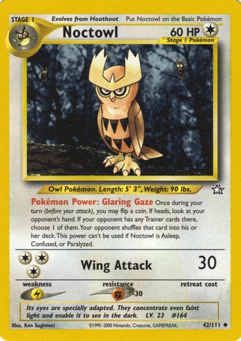 Noctowl 042 — Neo Genesis (Italian Pokémon TCG card)