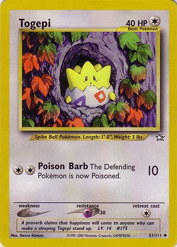 Togepi 051 — Neo Genesis (Italian Pokémon TCG card)