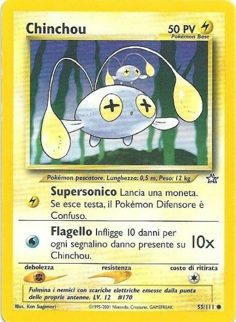Chinchou 055 — Neo Genesis (Italian Pokémon TCG card)