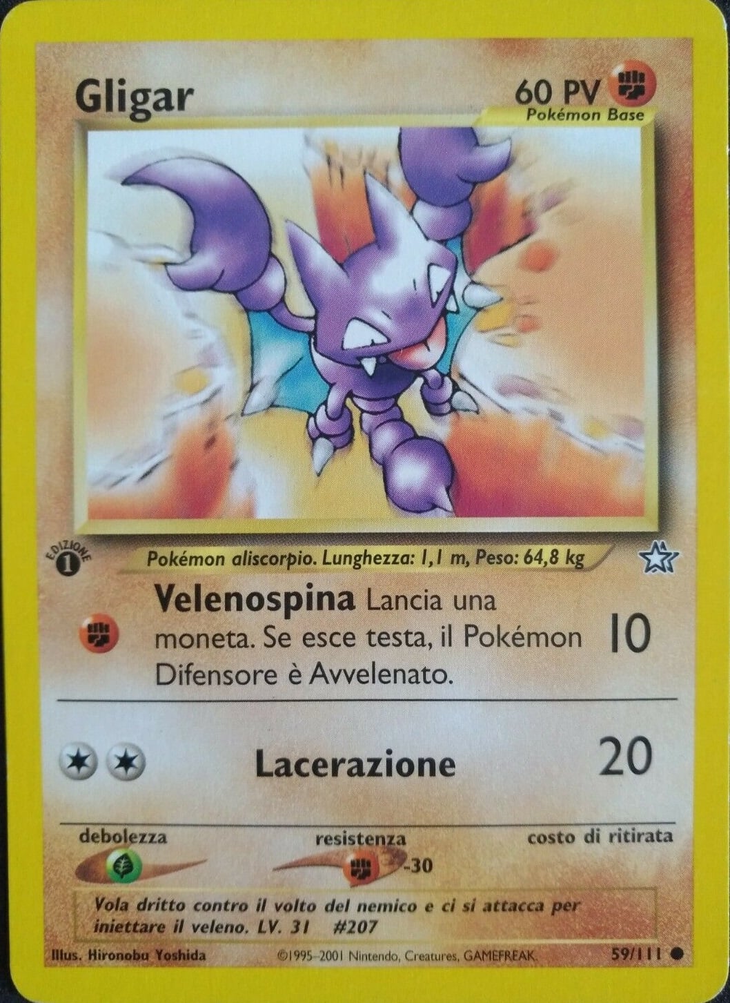 Gligar 059 — Neo Genesis (Italian Pokémon TCG card)