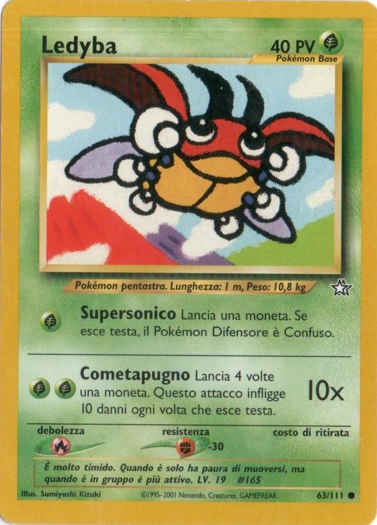 Ledyba 063 — Neo Genesis (Italian Pokémon TCG card)