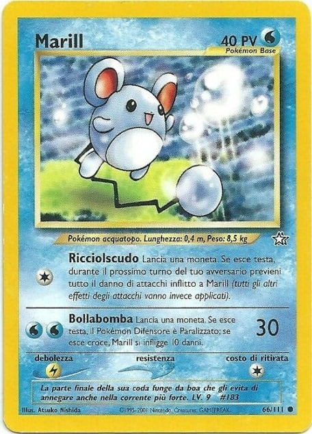 Marill 066 — Neo Genesis (Italian Pokémon TCG card)