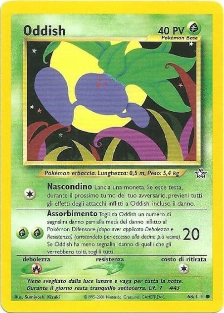 Oddish 068 — Neo Genesis (Italian Pokémon TCG card)