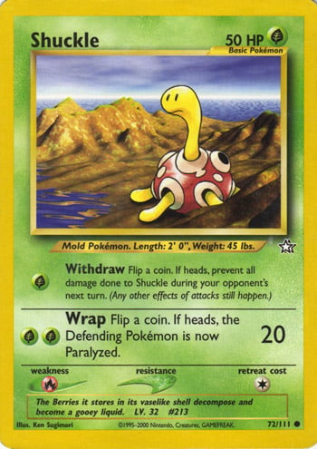 Shuckle 072 — Neo Genesis (Italian Pokémon TCG card)