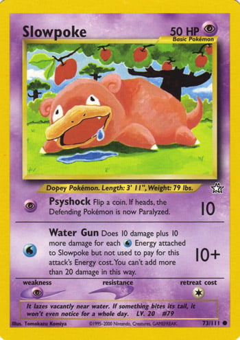 Slowpoke 073 — Neo Genesis (Italian Pokémon TCG card)
