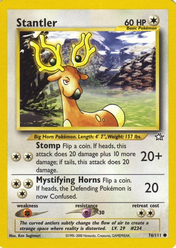 Stantler 076 — Neo Genesis (Italian Pokémon TCG card)