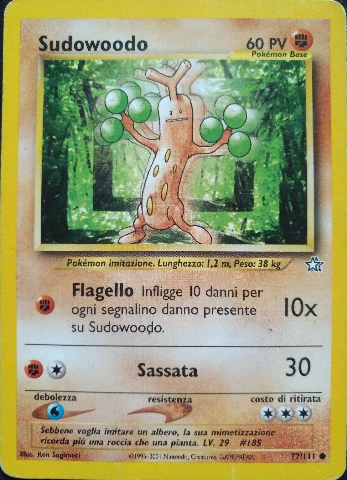 Sudowoodo 077 — Neo Genesis (Italian Pokémon TCG card)