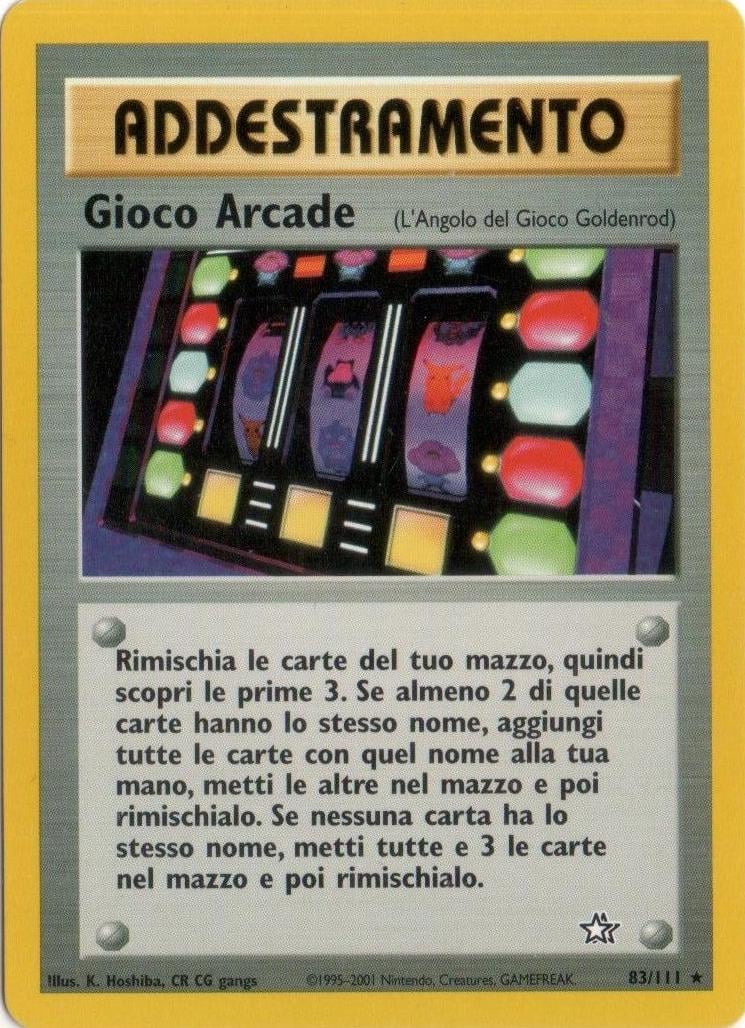 Gioco Arcade 083 — Neo Genesis (Italian Pokémon TCG card)