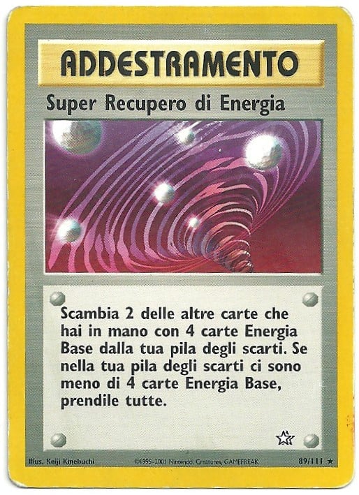 Super Recupero di Energia 089 — Neo Genesis (Italian Pokémon TCG card)