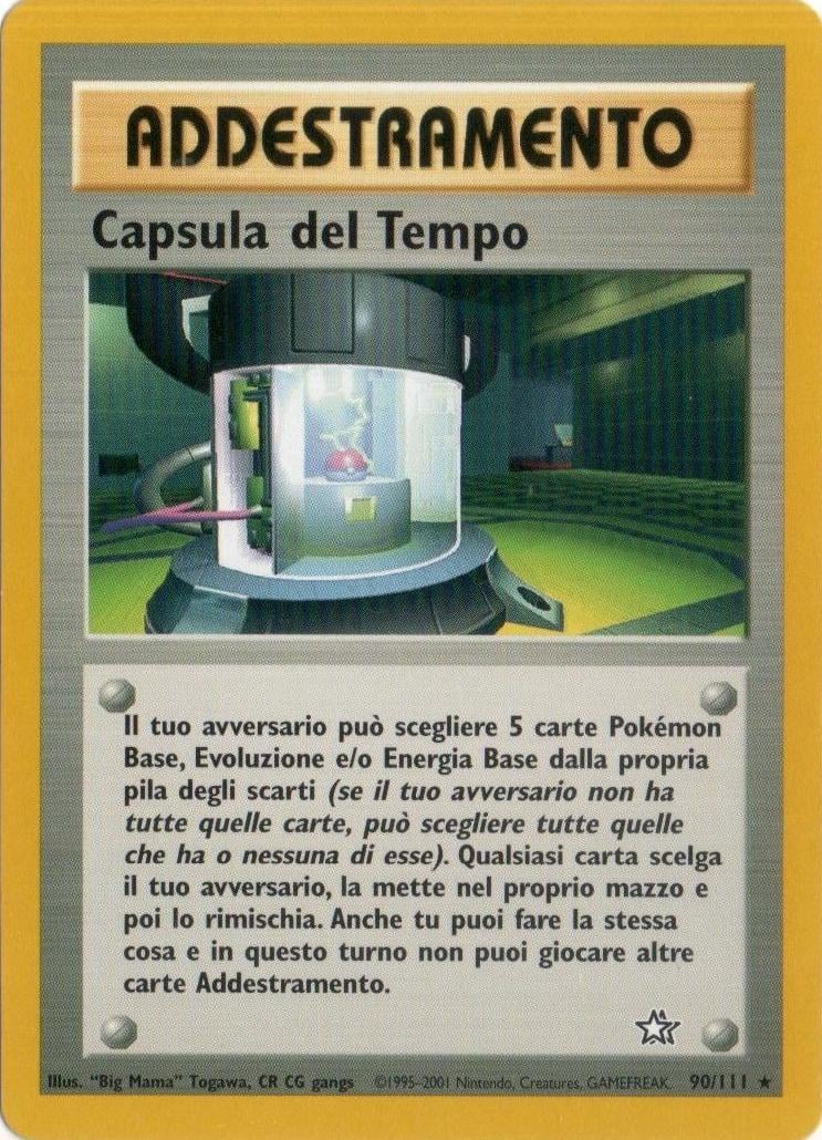 Capsula del Tempo 090 — Neo Genesis (Italian Pokémon TCG card)
