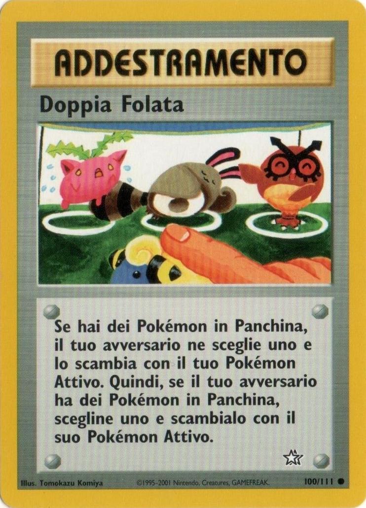 Doppia Folata 100 — Neo Genesis (Italian Pokémon TCG card)
