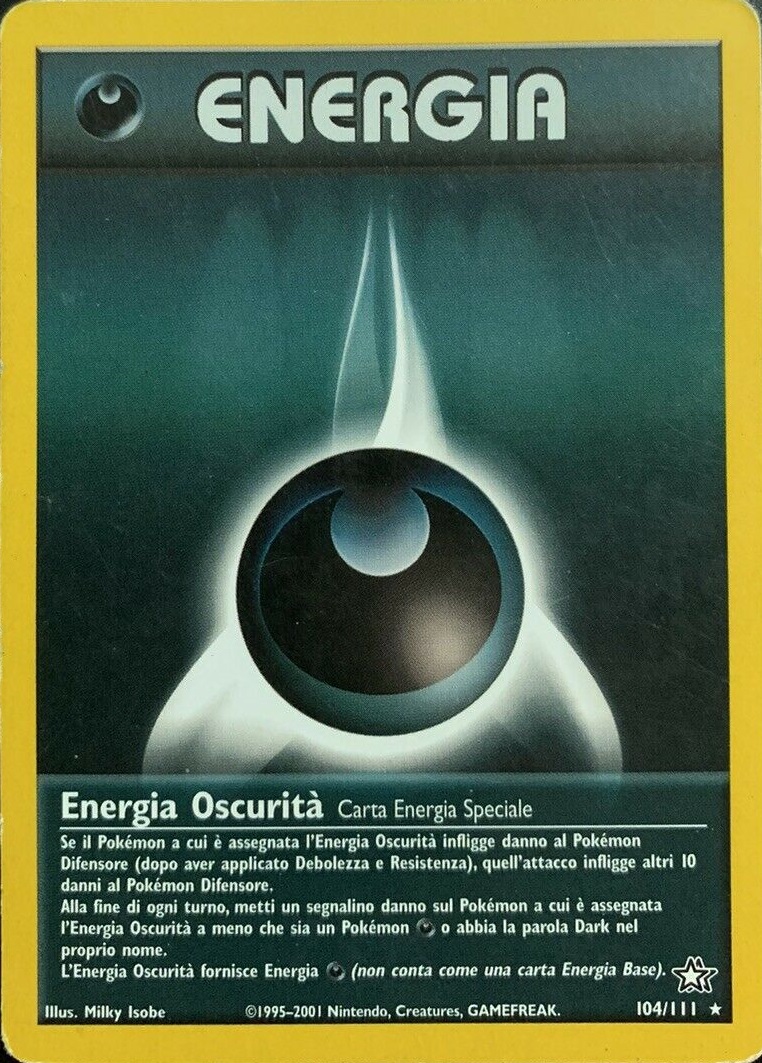 Energia Oscurità 104 — Neo Genesis (Italian Pokémon TCG card)