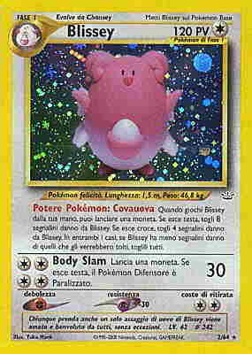 Blissey 002 — Neo Revelation (Italian Pokémon TCG card)