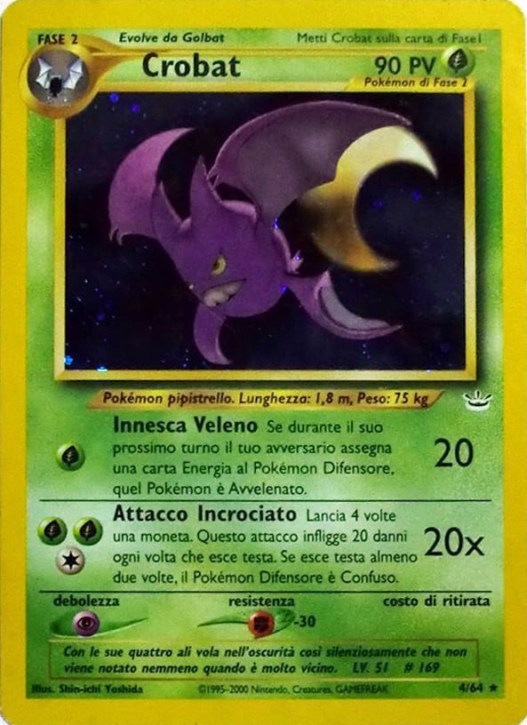 Crobat 004 — Neo Revelation (Italian Pokémon TCG card)