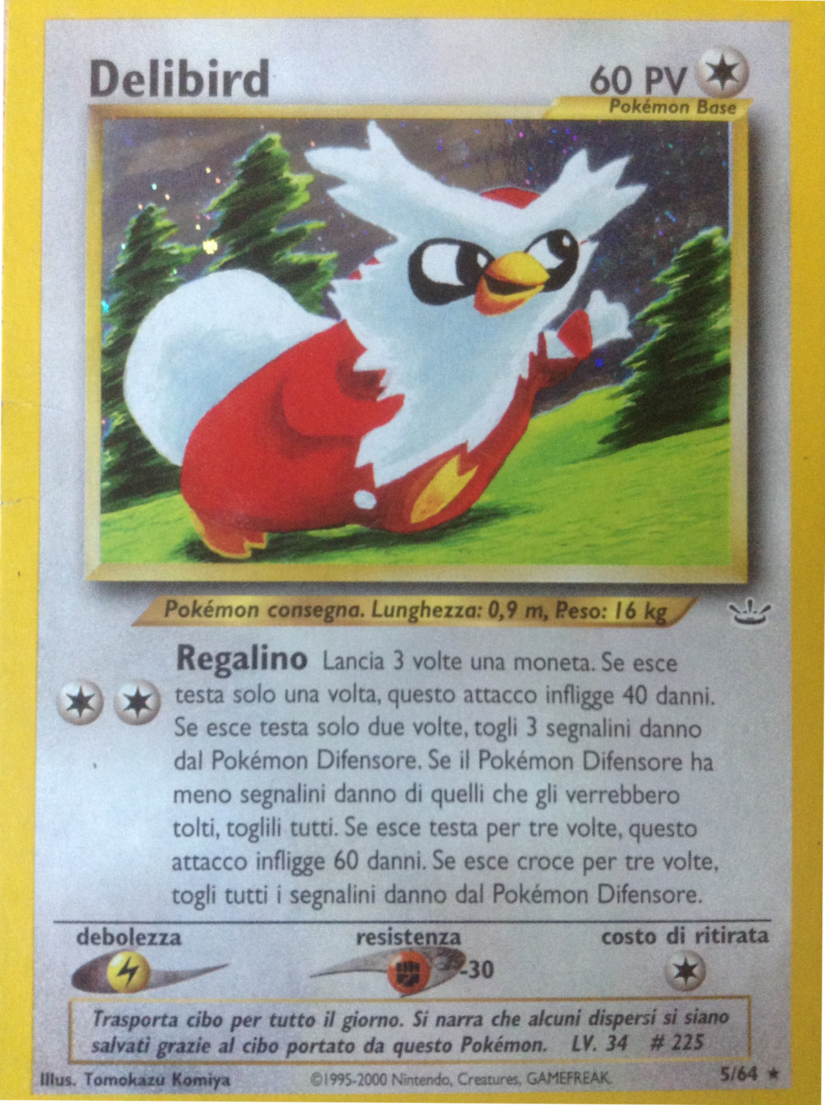 Delibird 005 — Neo Revelation (Italian Pokémon TCG card)