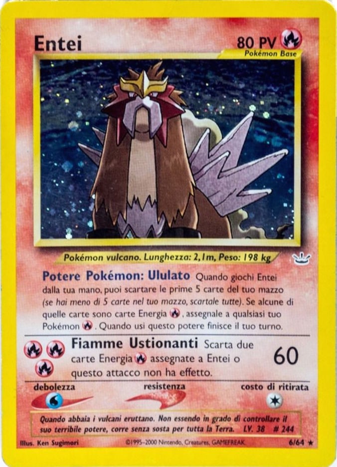 Entei 006 — Neo Revelation (Italian Pokémon TCG card)