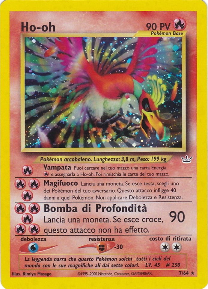 Ho-Oh 007 — Neo Revelation (Italian Pokémon TCG card)