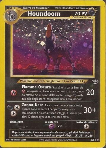 Houndoom 008 — Neo Revelation (Italian Pokémon TCG card)