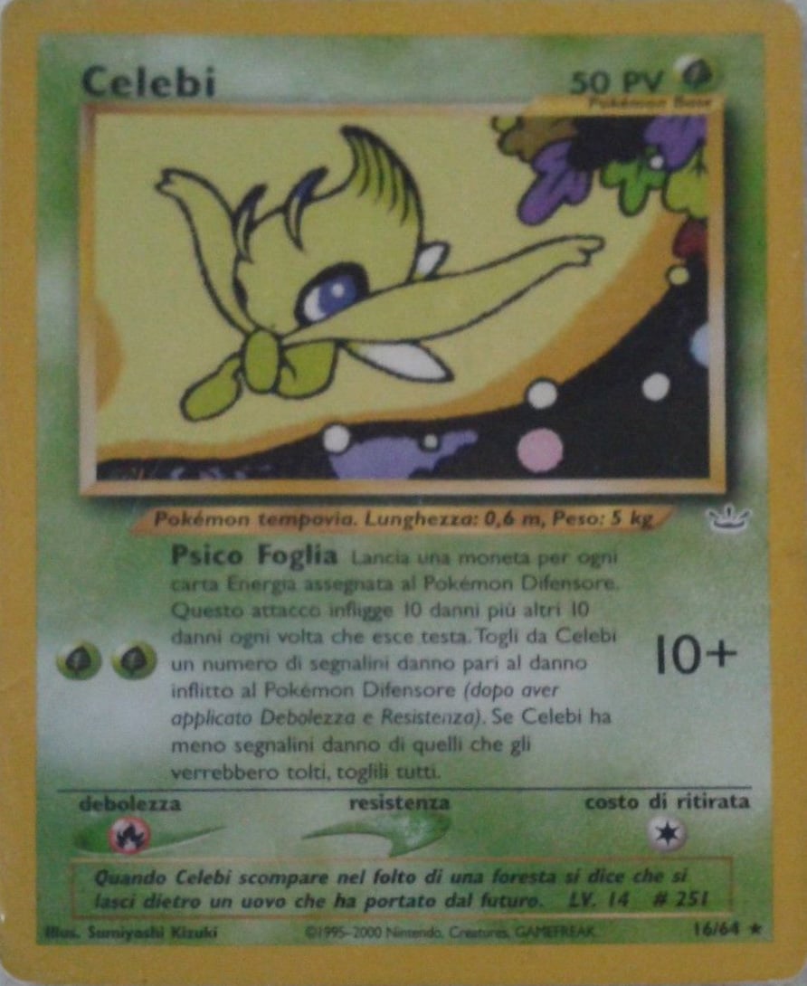 Celebi 016 — Neo Revelation (Italian Pokémon TCG card)