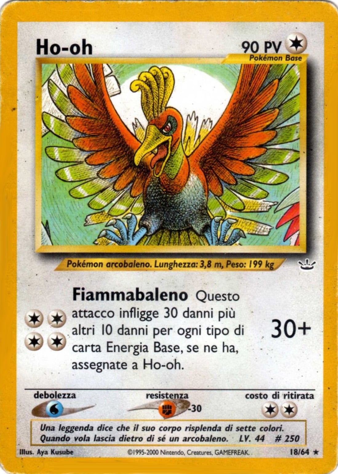 Ho-Oh 018 — Neo Revelation (Italian Pokémon TCG card)