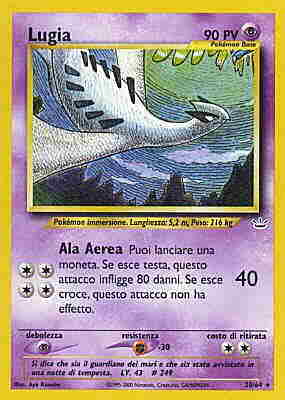 Lugia 020 — Neo Revelation (Italian Pokémon TCG card)