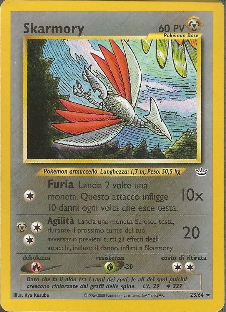 Skarmory 023 — Neo Revelation (Italian Pokémon TCG card)