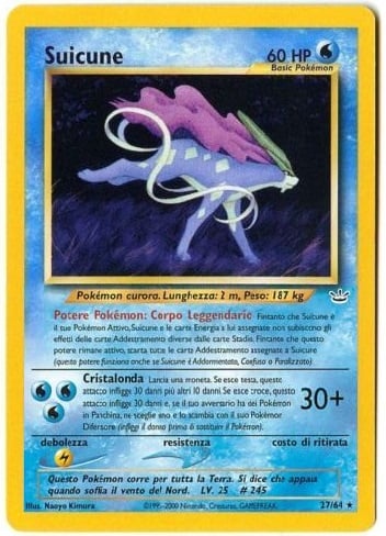 Suicune 027 — Neo Revelation (Italian Pokémon TCG card)