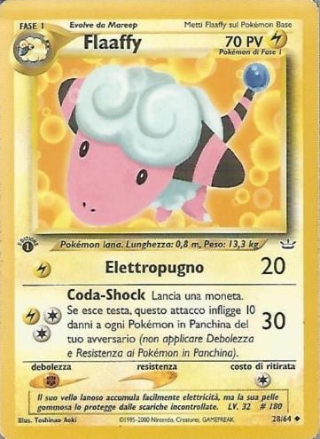 Flaaffy 028 — Neo Revelation (Italian Pokémon TCG card)