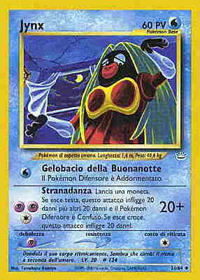 Jynx 031 — Neo Revelation (Italian Pokémon TCG card)