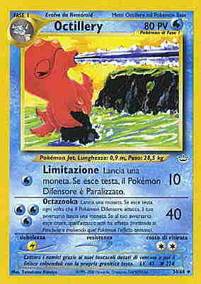 Octillery 034 — Neo Revelation (Italian Pokémon TCG card)