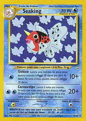 Seaking 037 — Neo Revelation (Italian Pokémon TCG card)