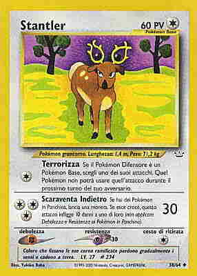 Stantler 038 — Neo Revelation (Italian Pokémon TCG card)