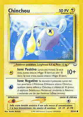 Chinchou 042 — Neo Revelation (Italian Pokémon TCG card)