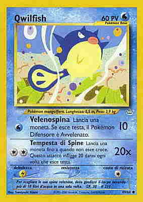 Qwilfish 049 — Neo Revelation (Italian Pokémon TCG card)