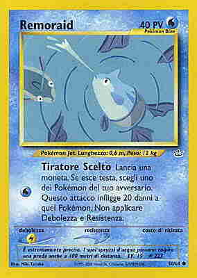 Remoraid 050 — Neo Revelation (Italian Pokémon TCG card)