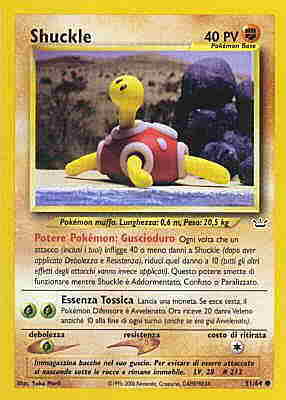 Shuckle 051 — Neo Revelation (Italian Pokémon TCG card)