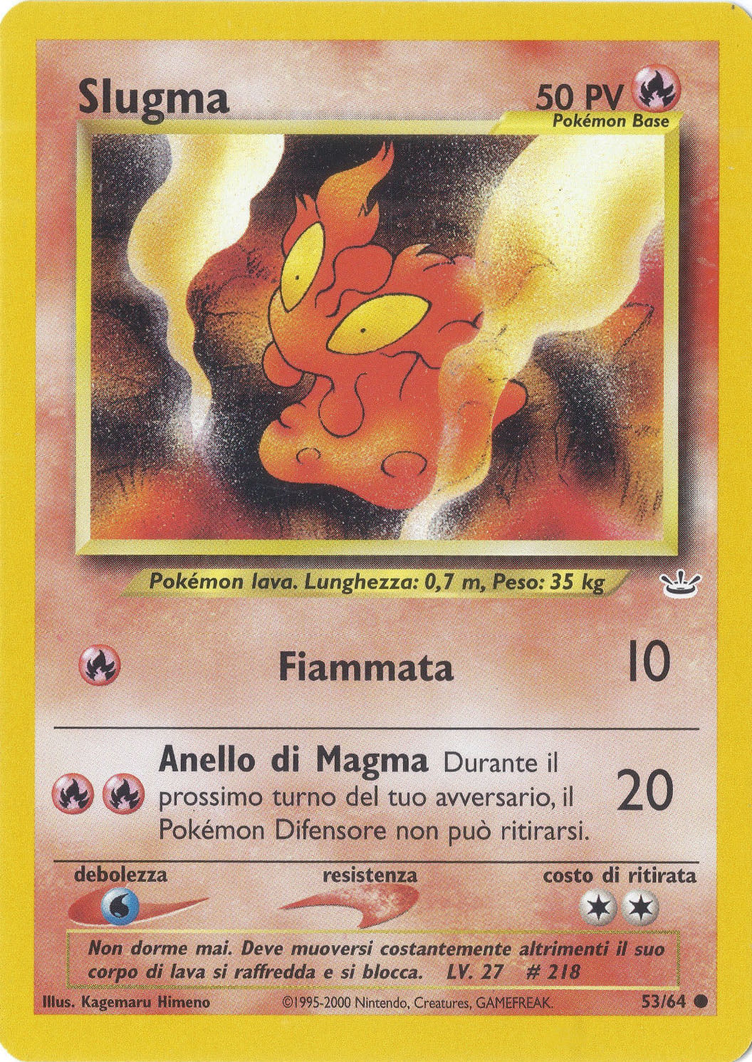 Slugma 053 — Neo Revelation (Italian Pokémon TCG card)