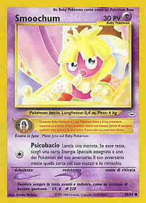 Smoochum 054 — Neo Revelation (Italian Pokémon TCG card)
