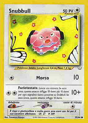Snubbull 055 — Neo Revelation (Italian Pokémon TCG card)