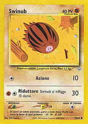 Swinub 057 — Neo Revelation (Italian Pokémon TCG card)